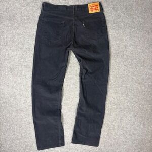 Levis 514 Straight Fit Corduroy Pants Mens 34x32 Charcoal Grey Thin Wale Cord